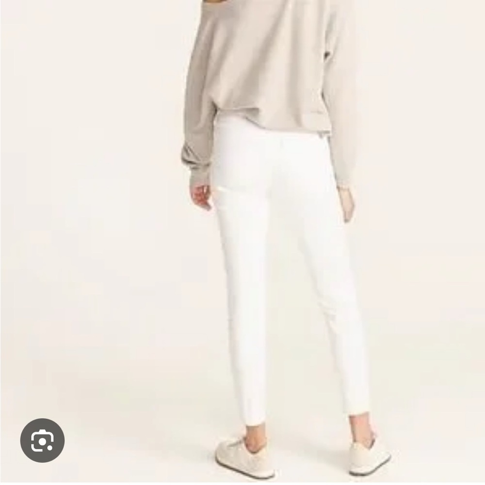 J.Crew 8” Toothpick White Jeans - Picture 2 of 11